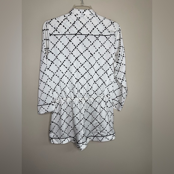 Kate Spade New York Silk Like Romper Faux Quilt Size Extra Large - Picture 4 of 10